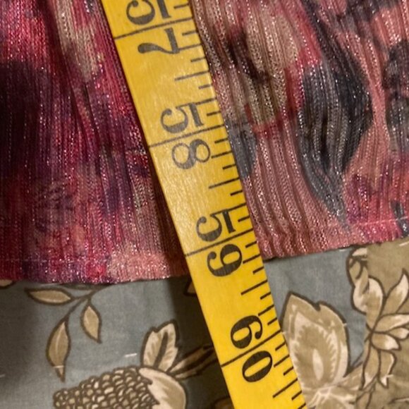 R&M Richards Crinkle Pleated Floral Shimmer Mesh Dress size 12. NWT - Picture 8 of 11